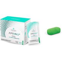 Aminnu Limão - 30 Sachês de 10g - Central Nutrition + Porta Cápsulas