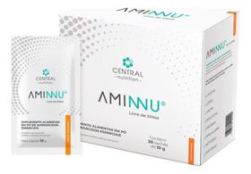 Aminnu Tangerina S/ Xilitol 300g Aminos Essenciais Central Nutrition