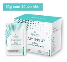 AMINNU Tradicional 10g 30 Sachês Central Nutrition Sabor Limão