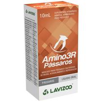 Amino 3r Passáros Lavizoo 10ml Suplemento para Pássaros Aminostress