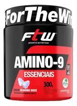 Amino-9 Essenciais Aminoácidos Sabor Algodão Doce 300g - FTW - Fitoway