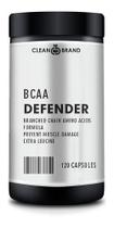 Amino bcaa defender - 120 cápsulas - 60 doses - clean brand