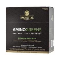 Amino Greens Vegan - 30 Sachês 8g Suco Verde e Limão Yuzu - Essential Nutrition