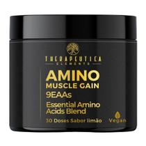 Amino Muscle Gain Vegan Limão 30 Doses Therapeutica Amino Muscle Gain Vegan Limão 30 Doses Therapeutica