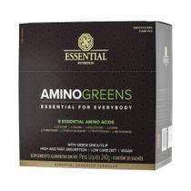 Aminoácido Amino Greens Vegano 240g 30 sachês 8g Essential - Essential Nutrition
