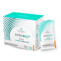 Aminoácidos Essenciais EAA Aminnu Pack 30 Saches 10g Tangerina Central Nutrition