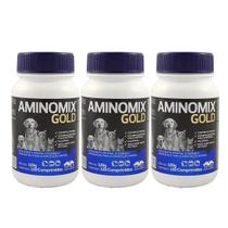 Aminomix Gold 120 Comprimidos Vetnil Kit 3 Unidades
