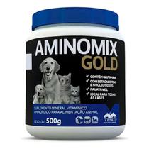 Aminomix Gold 500g Vetnil - Suplemento Vitamínico Alimentar Premium para Cães e Gatos