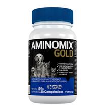 Aminomix Gold Vetnil Suplemento Vitamínico para Cães e Gatos 120 Comprimidos
