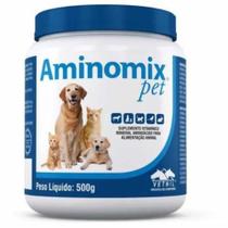 Aminomix Pet 500g Suplemento Vitamínico P/ Cães Gatos Aves - Vetnil