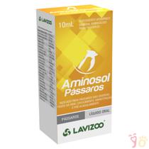 Aminosol para Pássaros Lavizoo Suplemento Aminoacído - 10 mL