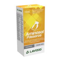 Aminosol Pássaros 10ml Lavizoo Suplemento para Pássaros Aminosol Pássaros 10ml Lavizoo Suplemento para Pássaros