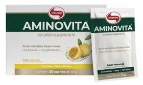 Aminovita 9 Aminoácidos Vegetais Maracujá 10G Vitafor 30