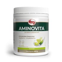 Aminovita Aminoacidos Essenciais EAA BCAA Vitafor Pote 240g Aminovita Aminoacidos Essenciais EAA BCAA Vitafor Pote 240g