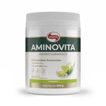 Aminovita Vitafor 240g 9 Aminoácidos Essenciais Vegano EAAs Sabor Limão
