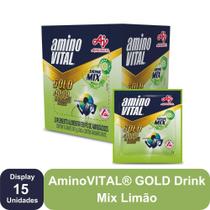 AminoVITAL GOLD Drink Mix Limão Ajinomoto - 15 sachês AminoVITAL GOLD Drink Mix Limão Ajinomoto - 15 sachês