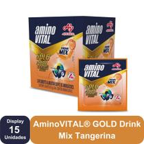 AminoVITAL GOLD Drink Mix Tangerina Ajinomoto - 15 sachês AminoVITAL GOLD Drink Mix Tangerina Ajinomoto - 15 sachês
