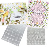 Ammsochy Matrizes de Corte em Metal 14,5 x 11,2 cm Conjunto Floral Ammsochy Matrizes de Corte em Metal 14,5 x 11,2 cm Conjunto Floral