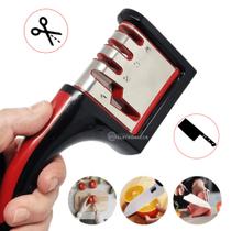 Amolador 4 em 1 Lâminas Inoxidável Para Facas e Tesouras Quatro Estagios - AG4821 Amolador 4 em 1 Lâminas Inoxidável Para Facas e Tesouras Quatro Estagios - AG4821