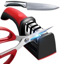 Amolador Afiador De Facas Em Aço Inox Profissional 4 In 1 Profissional Com 4 Afiadores Profissional - BBG