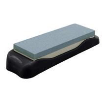 Amolador Afiador Pedra Afiar Faca Dupla Face Com Base - Yazi