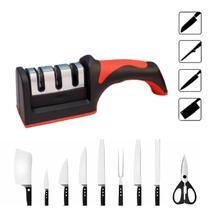 Amolador Compacto Inox - Perfeito para Facas e Tesouras Amolador Compacto Inox - Perfeito para Facas e Tesouras