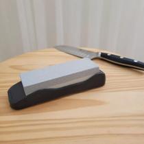 Amolador de faca pedra c/suporte plástico fenima 15 cm x 3cm