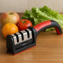 Amolador de Facas Premium com Acabamento Inox Sofisticado