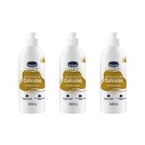 Amolecedor De Cuticulas Ideal 500Ml Com Oleo De Argan - 3Un