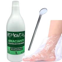 Amolecedor Removedor Calosidades+100 Botinhas+Espátula 222 Remove Mais