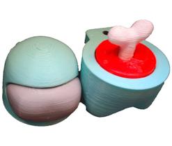 Among us - 1 un - 6cm (ciano) Among us - 1 un - 6cm (ciano)