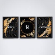 amor fé e gratidão v4com moldura preta A4 amor fé e gratidão v4com moldura preta A4