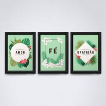 amor fé e gratidão v7com moldura preta A4
