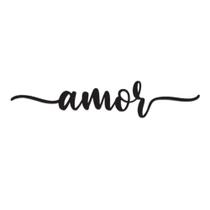 Amor Lettering Em Madeira Mdf Apliques De Parede 40x13