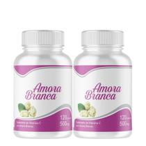 Amora bran ca 2 frascos de 120 cápsulas 240 capsulas de 500mg
