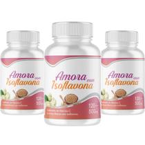 Amora Isoflavo na 360 Cápsulas 500mg Kit 3 Frascos X 120 Capsulas Amora Isoflavo na 360 Cápsulas 500mg Kit 3 Frascos X 120 Capsulas