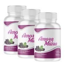 AMORA MIU RA 360 cápsulas 500mg Kit 3 frascos x 120 caps