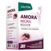 Amorine Lauton 60 Comprimidos Mastigáveis Vegano Sabor Amora
