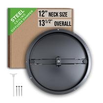 Amortecedor de borboleta de duto de ar de teto Handua Steel de 12 polegadas