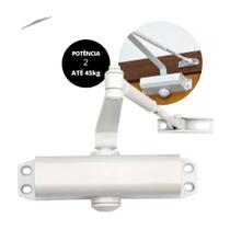 Amortecedor De Porta Automático Fecha Sozinha Mola Aérea Casa Escritório Empresa Branca VONDER