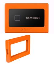 Amortecedor de silicone para SSD portátil Samsung T7 T7 Touch - 1 TB 2 TB 500 GB