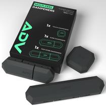 Amortecedor de tênis ADV Tennis Custom Feel Black, pacote com 3 Amortecedor de tênis ADV Tennis Custom Feel Black, pacote com 3