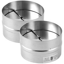 Amortecedor de ventilação em linha QWORK 6" Backdraft Stopper, pacote com 2