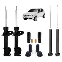 Amortecedor Diant/tras Nakata +kits Batentes Fiat Palio 2001 A 2016