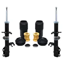 Amortecedor Esquerdo + Direito Nakata Dianteiro + Kit Batente Versa 2012 A 2020 Todos os Modelos