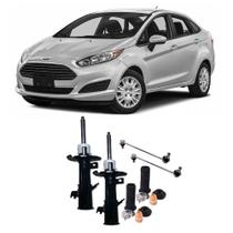 Amortecedor + Kit Batente + Bieleta Ford New Fiesta Dianteira 2011 Até 2018 O Par