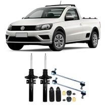 Amortecedor + Kit Batente + Bieleta Vw Saveiro Dianteira 2009 Até 2021 O Par Amortecedor + Kit Batente + Bieleta Vw Saveiro Dianteira 2009 Até 2021 O Par