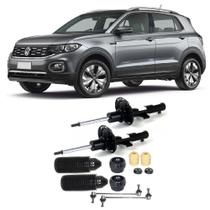 Amortecedor + Kit Batente + Bieleta Vw T-Cross Dianteira 2018 Até 2021 O Par Amortecedor + Kit Batente + Bieleta Vw T-Cross Dianteira 2018 Até 2021 O Par
