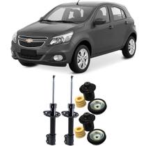 Amortecedor + Kit Batente Chevrolet Agile Dianteiro 2009 Até 2014 O Par Amortecedor + Kit Batente Chevrolet Agile Dianteiro 2009 Até 2014 O Par