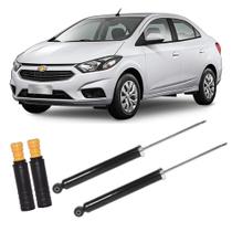 Amortecedor + Kit Batente Chevrolet Prisma Traseiro 2013 Até 2019 O Par